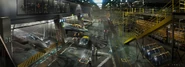 Concept art for the Helicarrier's inside.