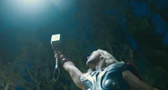Thor summoning lightning.