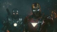 Iron Man and War Machine see Vanko's defeated