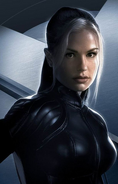 Rogue as she appeared in the X2: X-Men United.