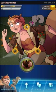 CoverSquirrel Event Screen