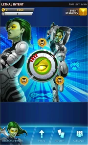 Lethal Intent Event Screen