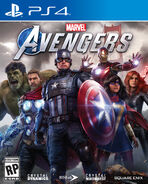 Marvel's Avengers (video game) box art PS4
