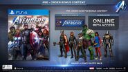 Avengers Game Pre-Order Content