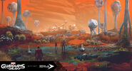 Landing vista concept by Arnaud Pheu.