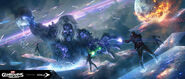 Boss fight concept by Bennett.