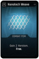 Nanotech Weave card