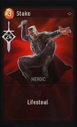 Stake card