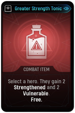 Greater Strength Tonic card