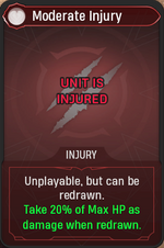 Moderate Injury card