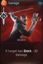 Savage card