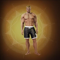 C Board Shorts (Black/White) ⓘ