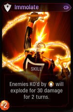 Immolate card