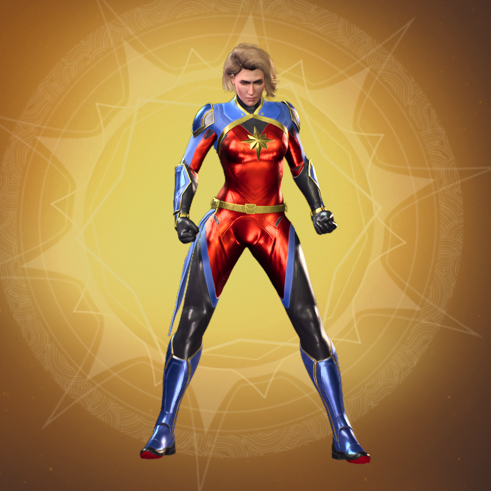 Midnight Suns: Captain Marvel´s Medieval Marvel Suit