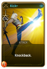 Kick+ card