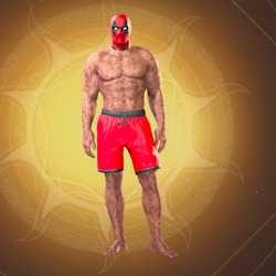 Deadpool board shop shorts