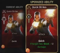 Comparison of Quick Strike and its upgrade Quick Strike+