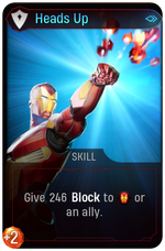 Heads Up card