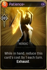 Patience+ card