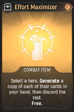 Effort Maximizer card