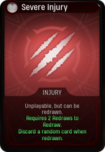 Severe Injury card