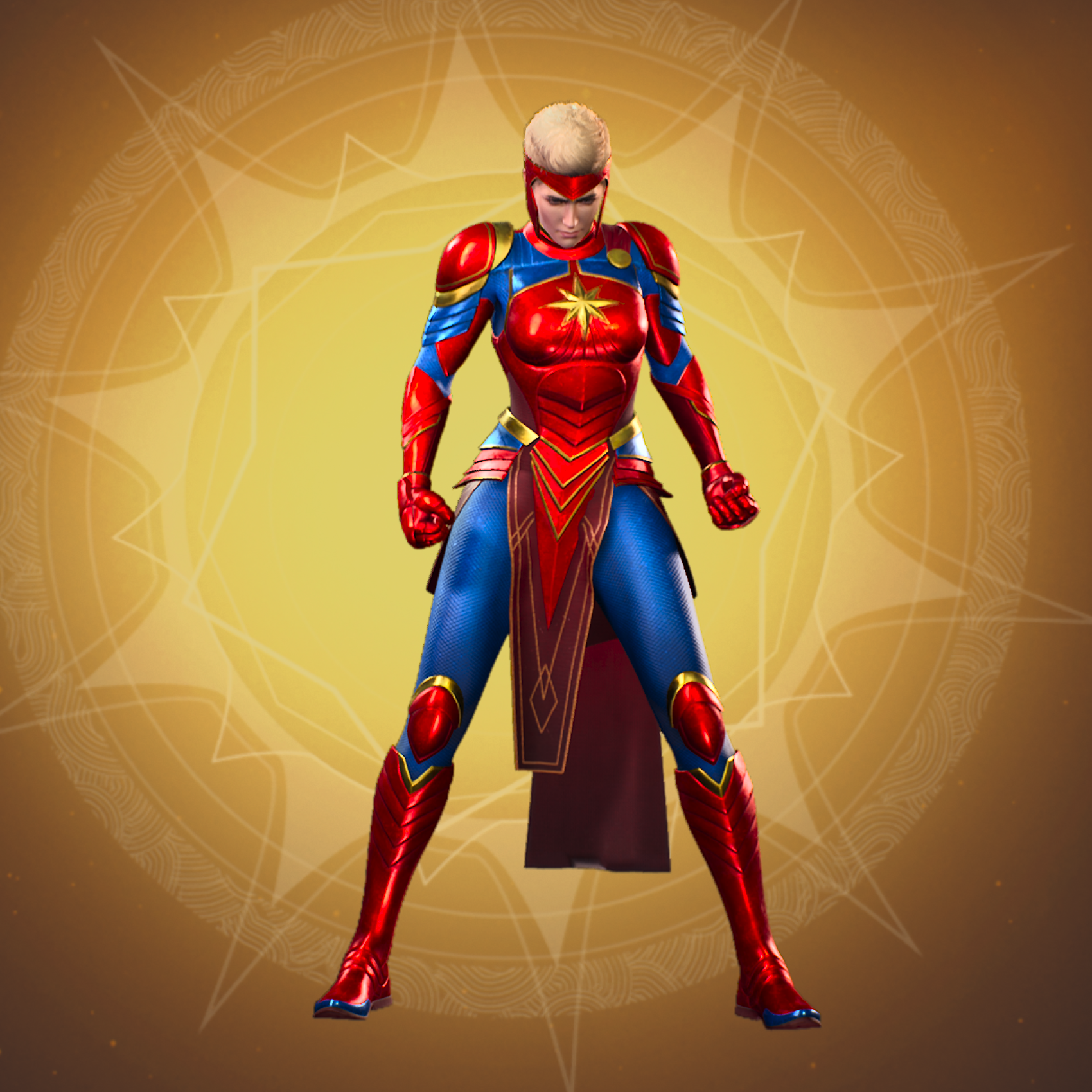 Midnight Suns: Captain Marvel´s Medieval Marvel Suit