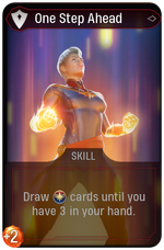 One Step Ahead card