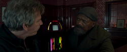 Nick Fury looks at Talos