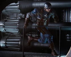 Captain America dans la Valkyrie