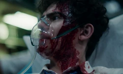 "William" transporté dans une ambulance