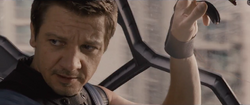 Hawkeye envoye  dans le combat
