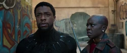 T'Challa écoute 