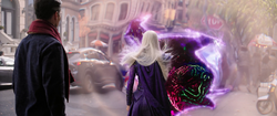 Clea opens a portal to the Dark Dimension