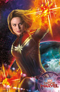 Captain Marvel Wall Poster 1