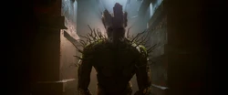 Groot se prépare à la bataille sur 