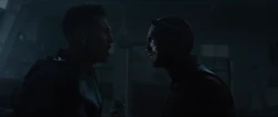 Le Punisher et Daredevil se disputent à propos du meurtre