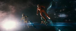Guardians jumping into space