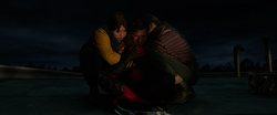 Hugging Peter Parker