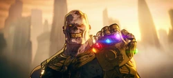 Thanos zombie avec les pierres