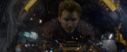 Star-Lord pilote une capsule