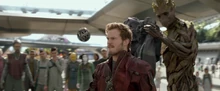 Star-Lord capturé par Groot