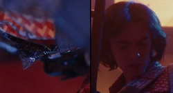 Maximoff regarde douloureusement sa blessure