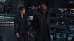 Fury et  discutent des 