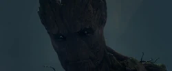 Groot regarde la défaite de Ronan