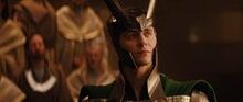 Loki au couronnement de Thor