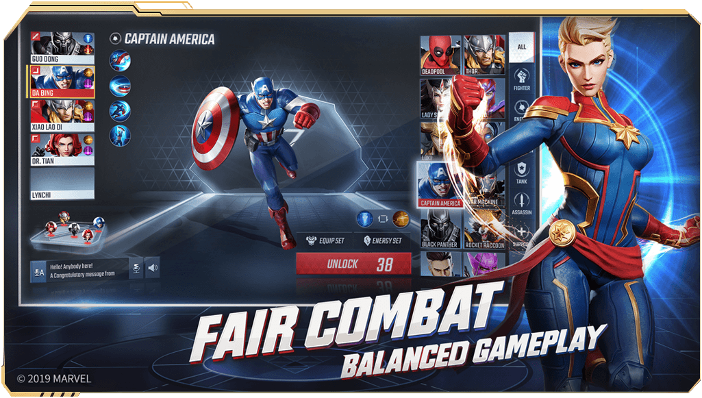 marvel super war персонажи