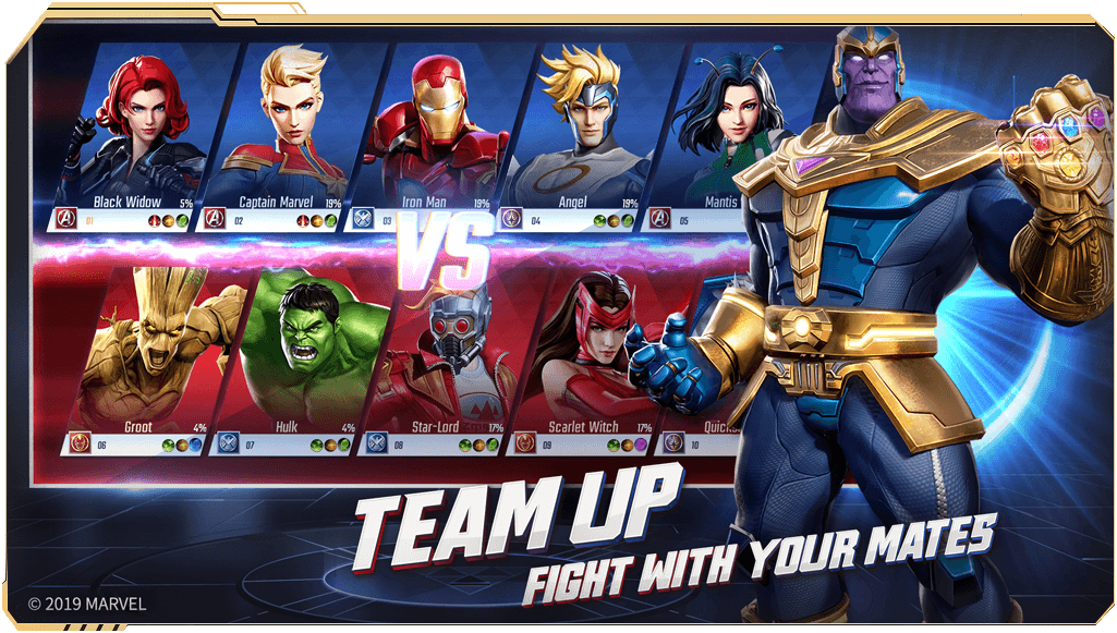 marvel super war персонажи