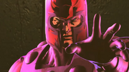 Magneto stealing Wesker's biohazard in the opening of Marvel vs. Capcom 3