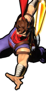 Strider Hiryu pose ganadora .