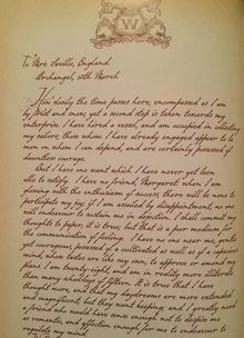 Excerpt from Walton's letters in Gris Grimly's graphic novel Frankenstein. Volume 1: Letter 1.